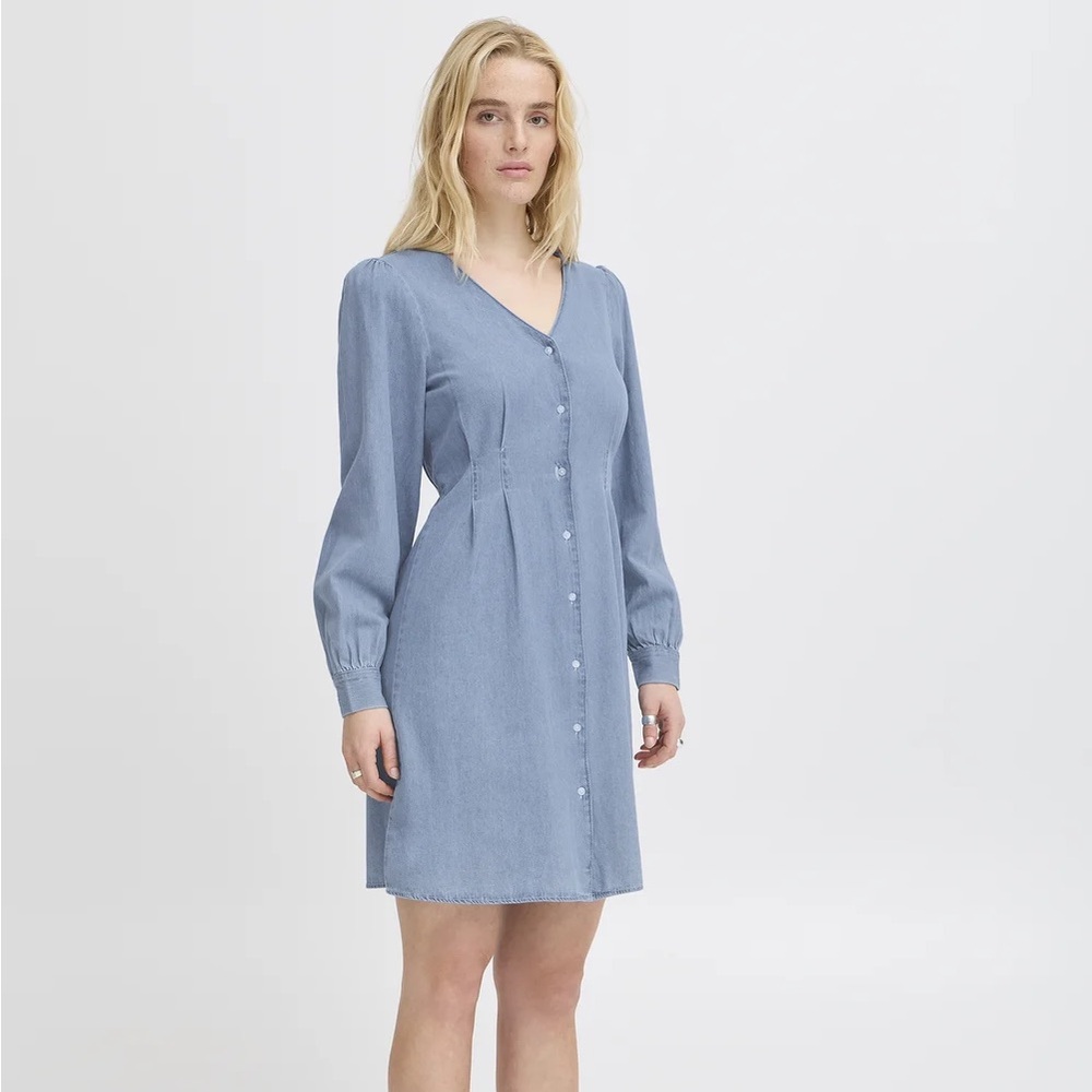 ICHI - IHARCHER - Denim dress - Light blue washed size 38